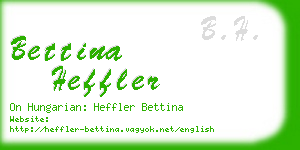 bettina heffler business card